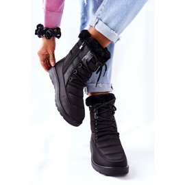 Vinceza Botas Altas Para Nieve Con Piel Negra Haneta negro 3