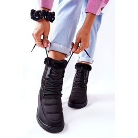 Vinceza Botas Altas Para Nieve Con Piel Negra Haneta negro 4