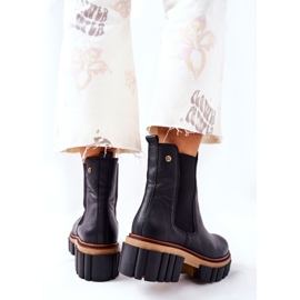 Botas de trabajo de cuero negro Maciejka 05312-01 3