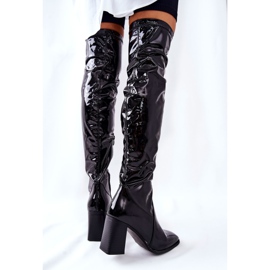 PS1 Botas de látex Black Macey negro 12