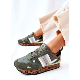 Zapatillas deportivas de mujer Big Star II274299 Khaki caqui verde 5
