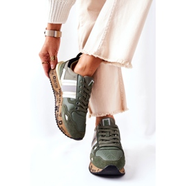 Zapatillas deportivas de mujer Big Star II274299 Khaki caqui verde 3