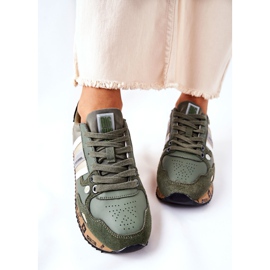 Zapatillas deportivas de mujer Big Star II274299 Khaki caqui verde 7