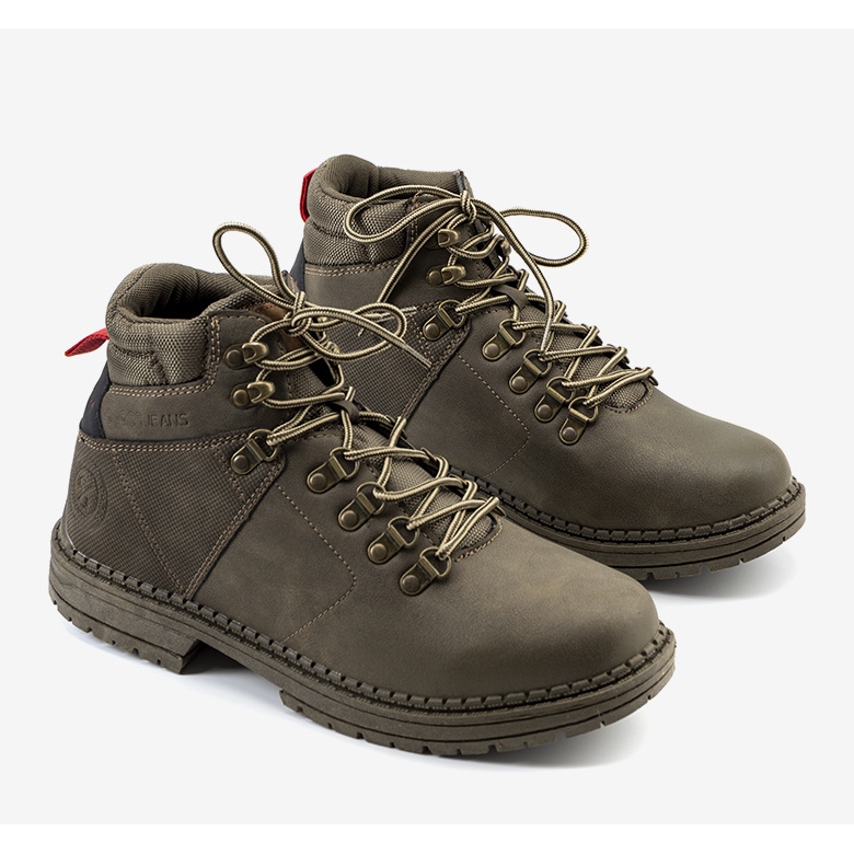 Zapatillas trekking cross Jeans Chapa hombre verde 1