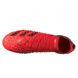 Botas de fútbol adidas Predator Freak.1 Fg M FY6256 rojo rojo 4