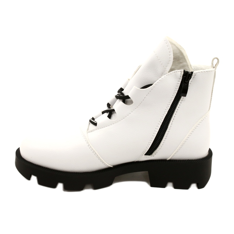 Botas Sergio Leone BT740 Blancas blanco negro 1