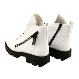 Botas Sergio Leone BT740 Blancas blanco negro 4