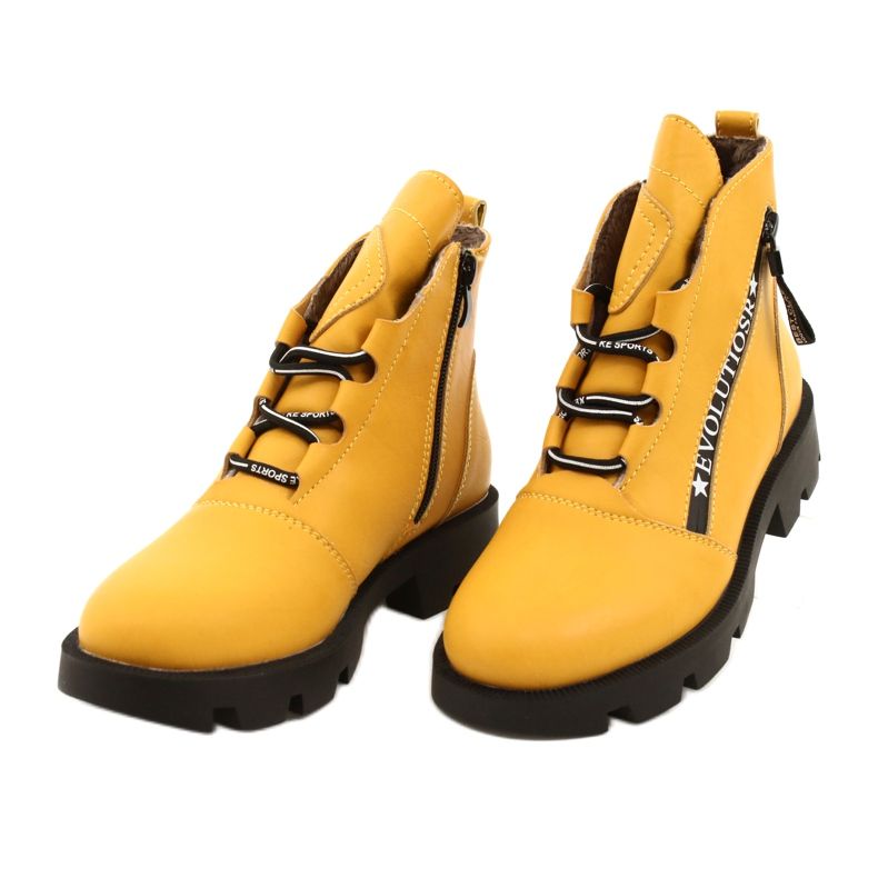 Botas Amarillas Sergio Leone BT740 negro amarillo 2