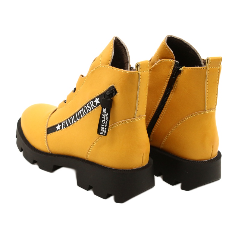 Botas Amarillas Sergio Leone BT740 negro amarillo 4