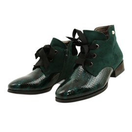 M.Daszyński Botines Chelsea Chelated para Mujer Daszyński SA197-9 Verde 2 M.Daszyński Botines Chelsea Chelated para Mujer Daszyński SA197-9 Verde 2