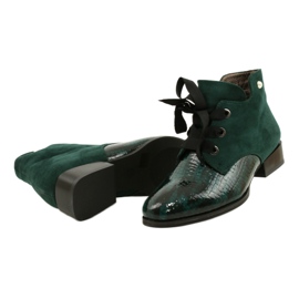 M.Daszyński Botines Chelsea Chelated para Mujer Daszyński SA197-9 Verde 3