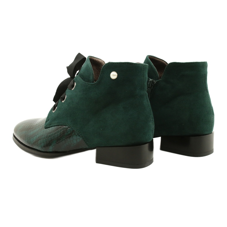 M.Daszyński Botines Chelsea Chelated para Mujer Daszyński SA197-9 Verde 4 M.Daszyński Botines Chelsea Chelated para Mujer Daszyński SA197-9 Verde 4