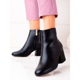 Renda Botas casuales en un poste ancho negro 5