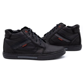 Polbut Zapatos de invierno para hombre J47S negro 5