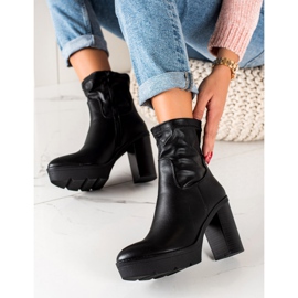 Lovery Botas altas en la plataforma negro 2