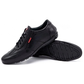 Olivier Zapato casual piel hombre 7097DT negro 5