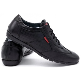 Olivier Zapato casual piel hombre 7097DT negro 6