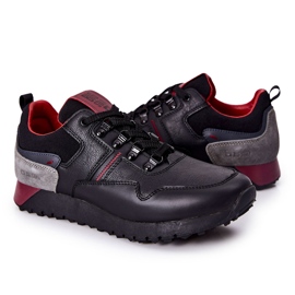 Zapatos deportivos de hombre Memory Foam Big Star Black II174090 negro 7