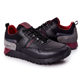 Zapatos deportivos de hombre Memory Foam Big Star Black II174090 negro 4