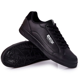 Memory Foam Big Star II174169 Zapatillas de cuero negras negro 8