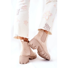 PS1 Botas cálidas en tacones altos Beige Madge 4