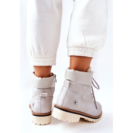 PE1 Mujer Trappers Timberki con calentamiento gris claro Tiempo 8