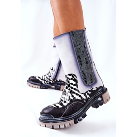 Botas Altas Piel Maciejka Negro-Blanco 05141-11 8