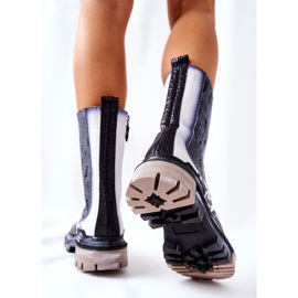 Botas Altas Piel Maciejka Negro-Blanco 05141-11 1 Botas Altas Piel Maciejka Negro-Blanco 05141-11 1