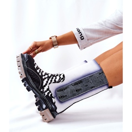 Botas Altas Piel Maciejka Negro-Blanco 05141-11 3