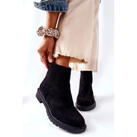 PH1 Botines Chelsea Laurette negros con tacón plano 3