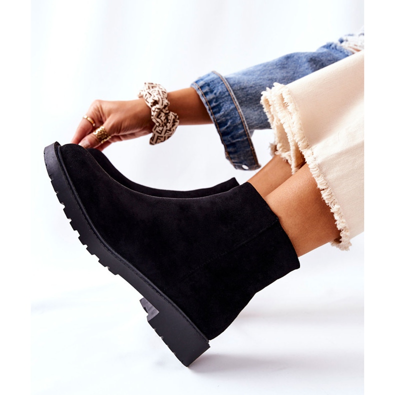 PH1 Botines Chelsea Laurette negros con tacón plano 1 PH1 Botines Chelsea Laurette negros con tacón plano 1