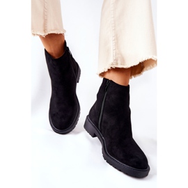 PH1 Botines Chelsea Laurette negros con tacón plano 4