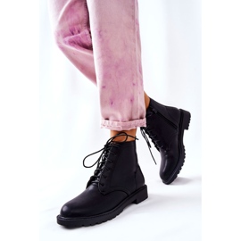 PH1 Botas Clásicas De Cuero Negro Atado Melome 5