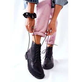 PH1 Botas Clásicas De Cuero Negro Atado Melome 3
