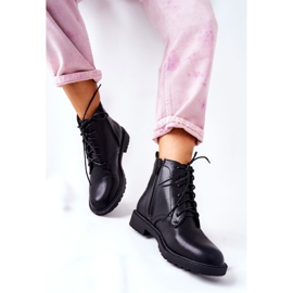 PH1 Botas Clásicas De Cuero Negro Atado Melome 4