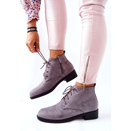 PH1 Botas Cálidas Malitea Gris Con Cremallera 4