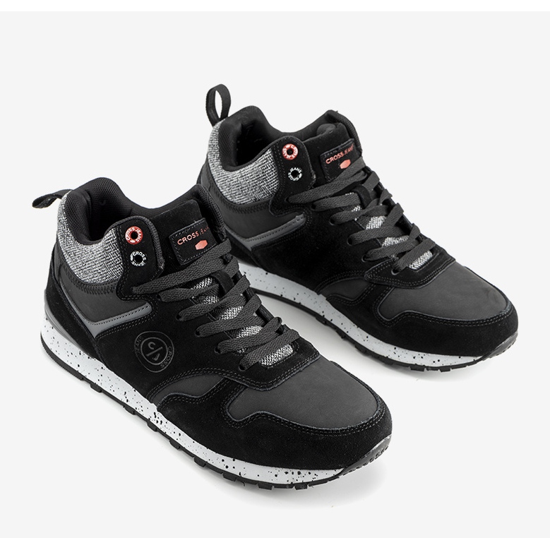 Zapatillas de hombre negras Cross Jeans Merle negro gris 1