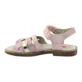 American Club Sandalias gladiadoras en oro rosa rosado dorado 2