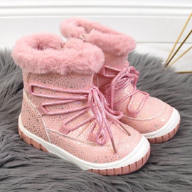 Botas aislantes Jr EVE325B rosa blanco 1