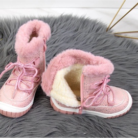 Botas aislantes Jr EVE325B rosa blanco rosado 4