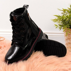 Botas lacadas aislantes Jr EVE327A negro blanco 2 Botas lacadas aislantes Jr EVE327A negro blanco 2