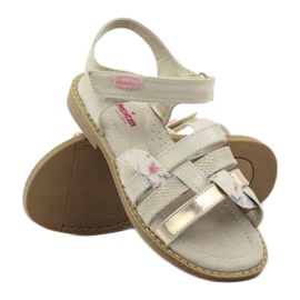 American Club Sandalias americanas gladiatori beige dorado 3