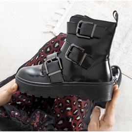 Botines negros en la plataforma Austin 1