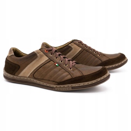 Zapatos de hombre de piel Olivier 236GT marrón 2