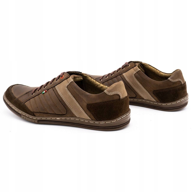 Zapatos de hombre de piel Olivier 236GT marrón 6