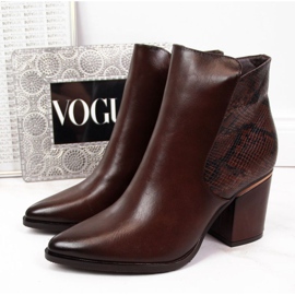 Botas aislantes piel de serpiente Potocki W WOL31B marrón 1