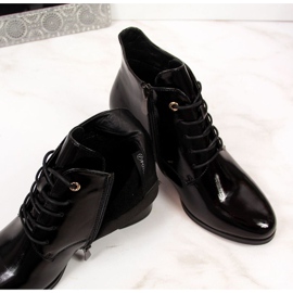 Botines de charol Potocki W WOL32 negro 1