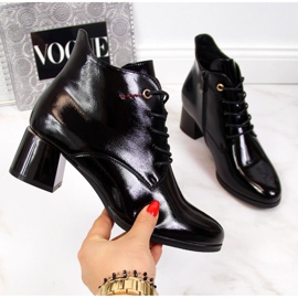 Botines de charol Potocki W WOL32 negro 2