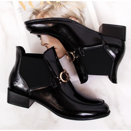 Botines Chelsea lacados Potocki W WOL34 negro 1