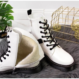 Botas cálidas con cordones Vinceza W JAN55B blanco 5